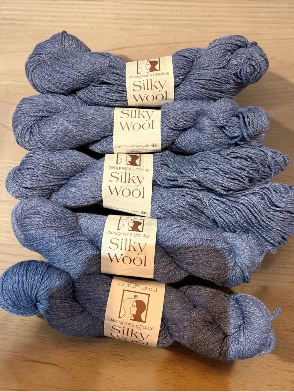 Elsebeth Lavold Silky Wool Yarn - Blue Ash 960 Yards